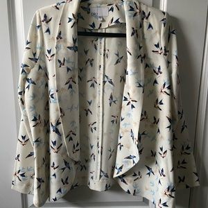 Bird Print blazer jacket